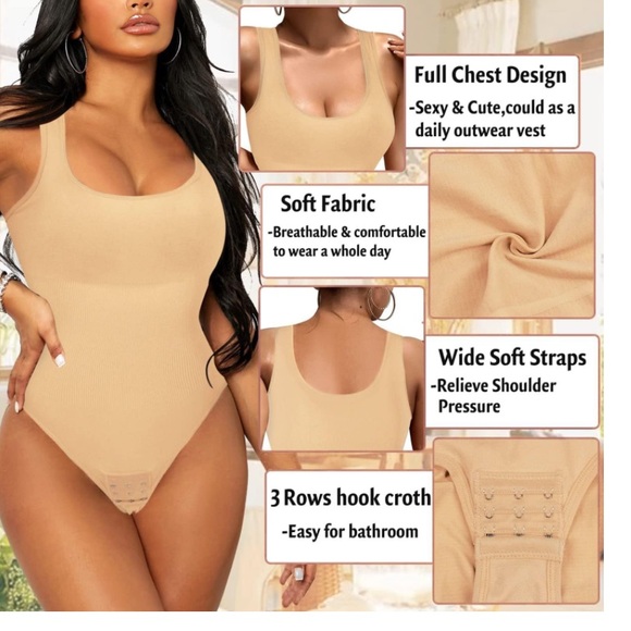 Women Shapewear Bodysuit Waist Trainer Size Medium - Picture 5 of 7